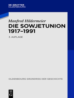 cover image of Die Sowjetunion 1917-1991